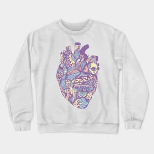 Retro Blend Transparent Heart Crewneck Sweatshirt